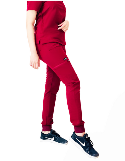 Lavish Scrubs | Women Scrub Bottom | Oxblood Burgundy