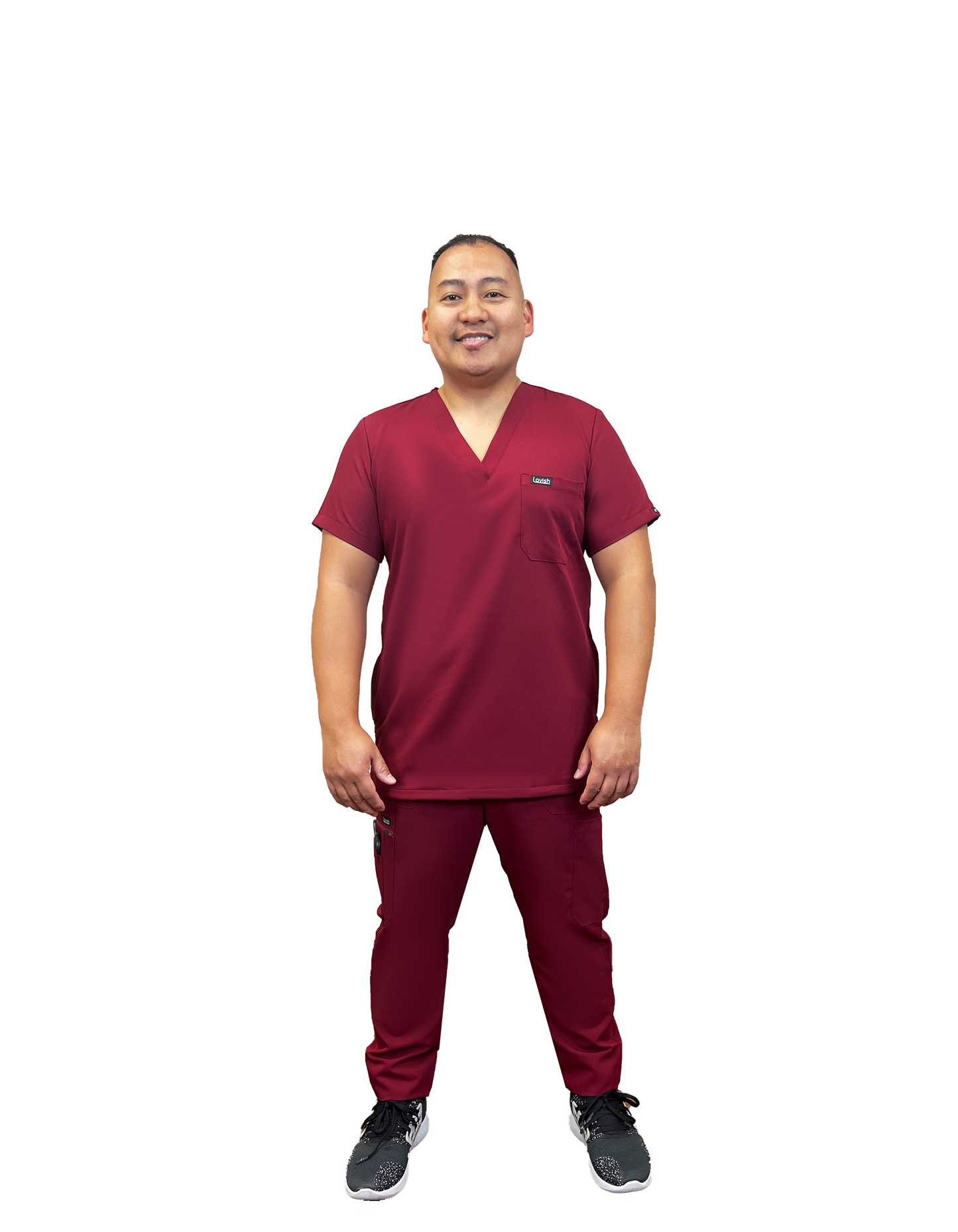 Lavish® - Burgundy Scrubs For Men