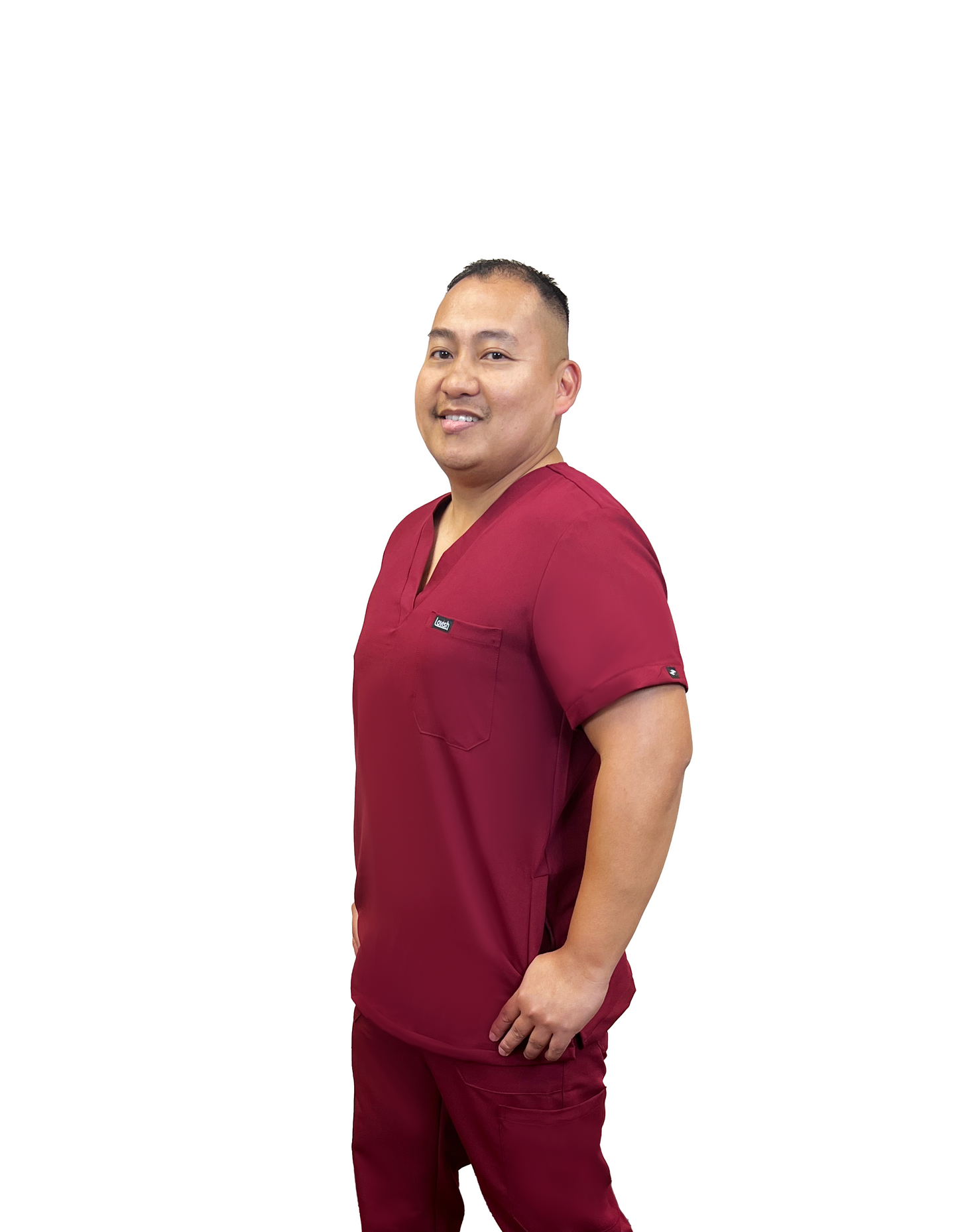 Lavish Scrubs | Men Scrub Top | Oxblood Burgundy