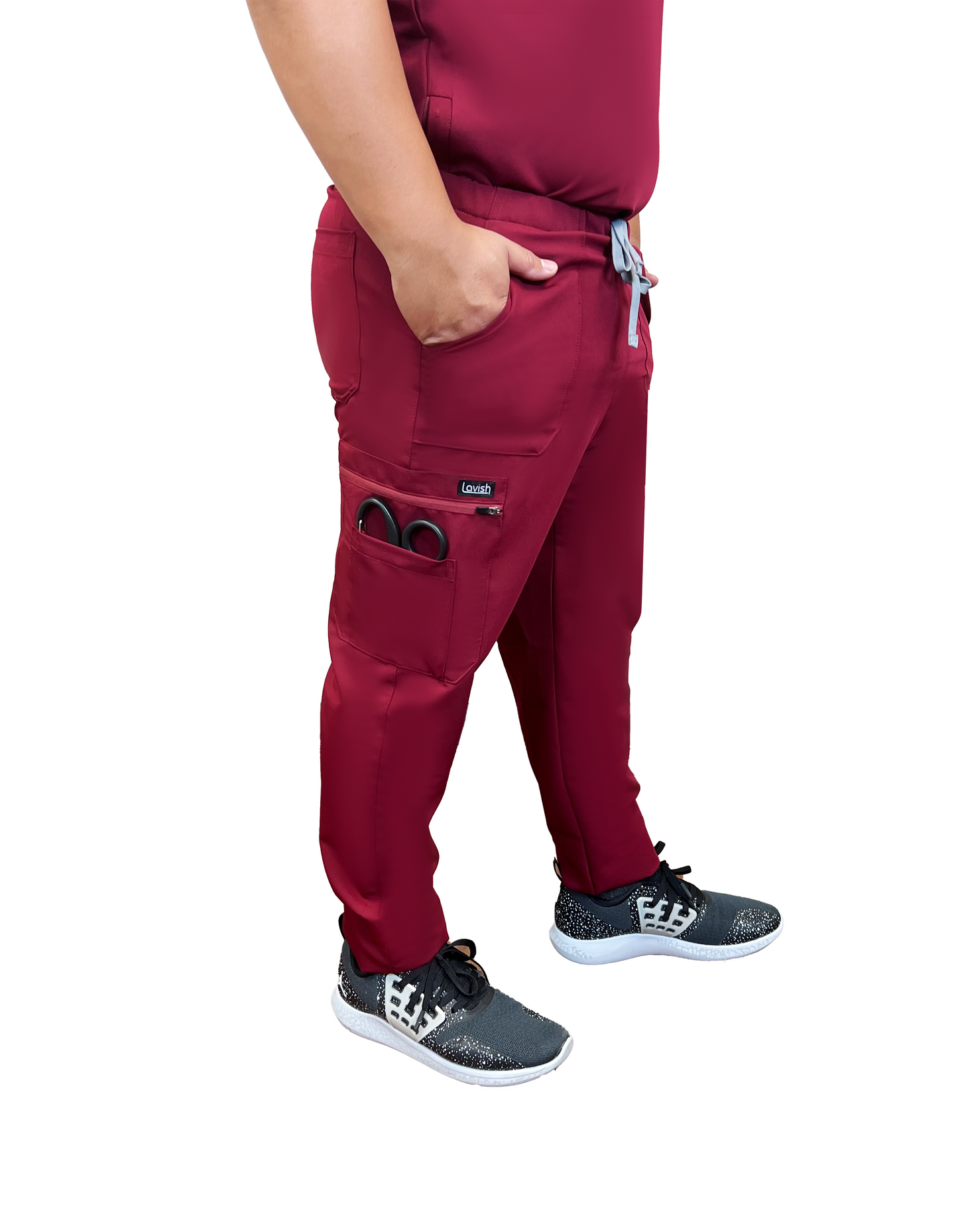 Lavish® - Burgundy Scrubs For Men