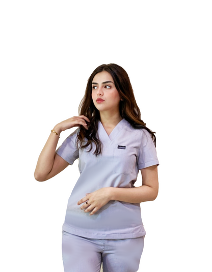 Lavish Scrubs | Women Scrub Top | Cloudy Grey