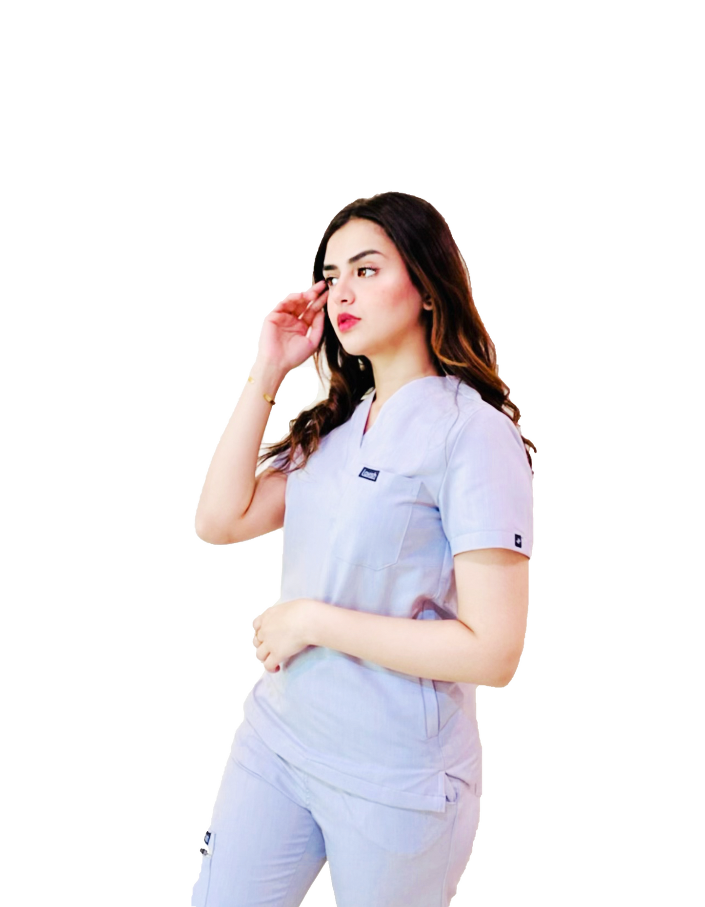 Lavish Scrubs | Women Scrub Top | Cloudy Grey