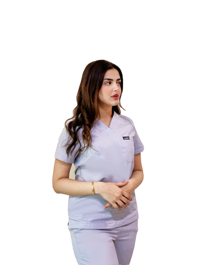 Lavish Scrubs | Women Scrub Top | Cloudy Grey